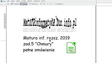 Zad. 5 Chmury - matura 2019 informatyka rozszerzona - arkusz - pełne omówienie