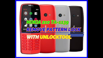NOKIA 210 TA-1139 REMOVE PATTERN LOCK WITH UNLOCKTOOL