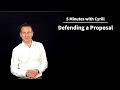 Defending Your Research Project Proposal - 5 Minutes with Cyrill