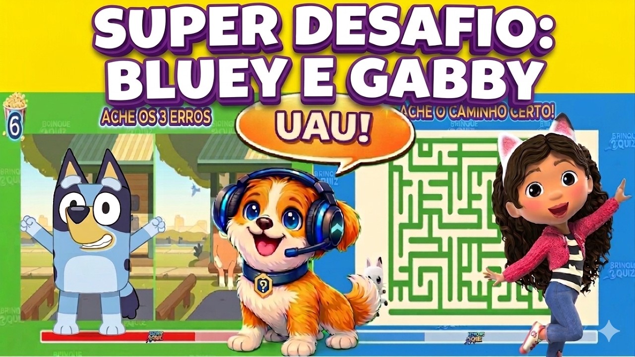 SUPER MARATONA BLUEY E A CASA MÁGICA DA GABBY!  @Brinquequiz