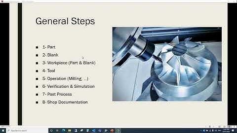 NX CAM Lecture 1, Introduction