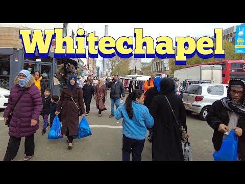 London Walk | WHITECHAPEL High Street Walking Tour ??