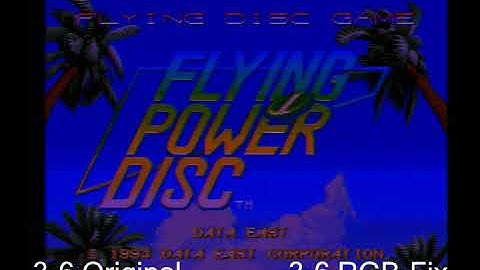 Neo Geo AES : Flying Power Disc - Windjammers // Motherboard 3-6 Original VS 3-6 RGB-fix
