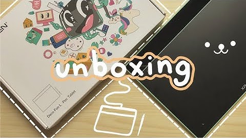 XP-Pen Deco Fun L unboxing + speedpaint & note taking