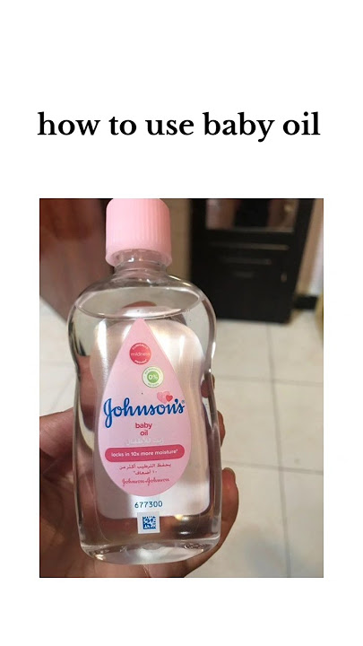 baby oil uses🎀 #skincare #girlstips #tips