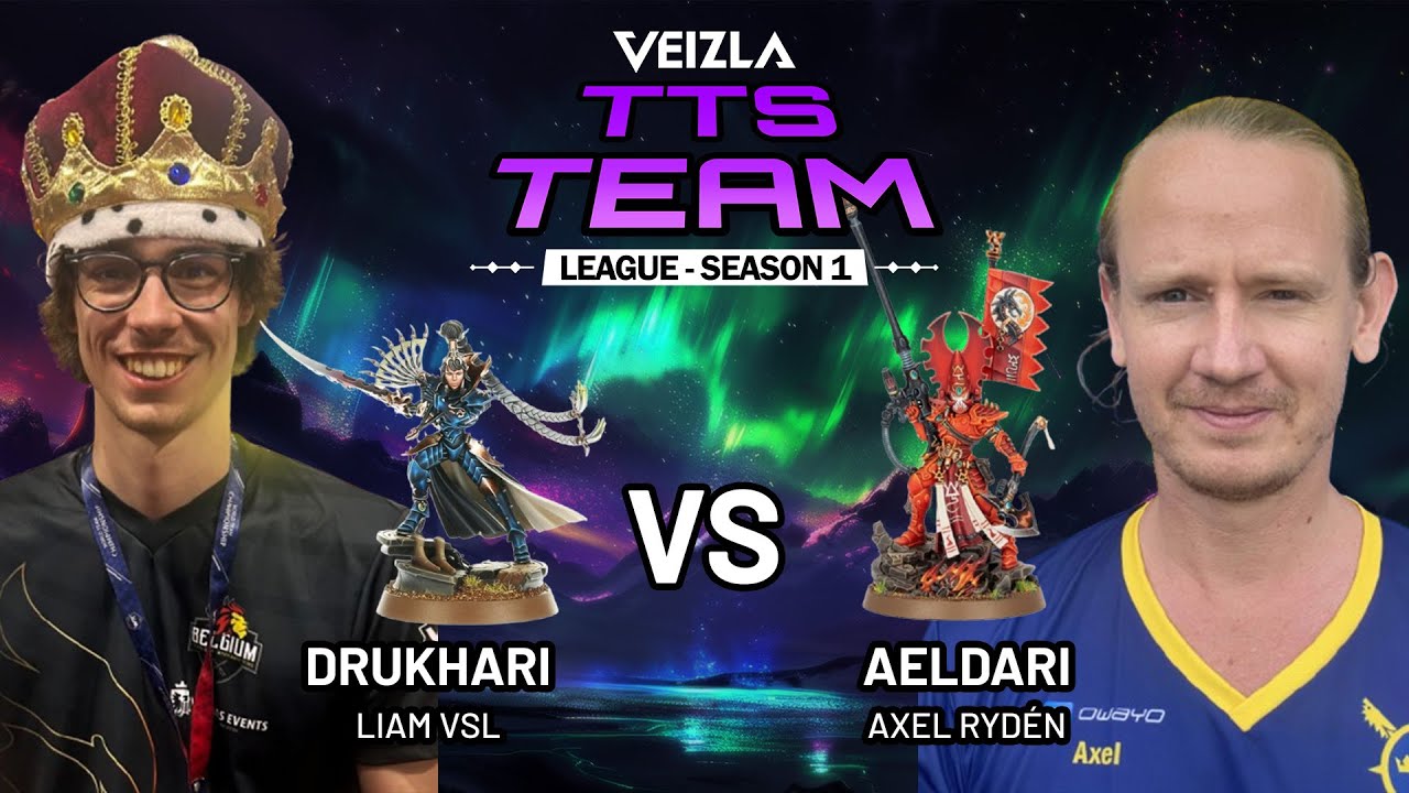 🔥 Drukhari vs Aeldari - Liam Vsl vs Axel Rydén 🔥 [ENGLISH]