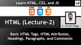 Lecture-2 | HTML Tags | HTML Attributes | HTML Headings | HTML Paragraphs | HTML Comments