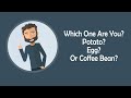 Potatoes eggs and coffee beans story inspirational for kids