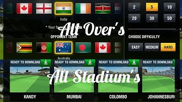 WCC 2 : unlock all stadium