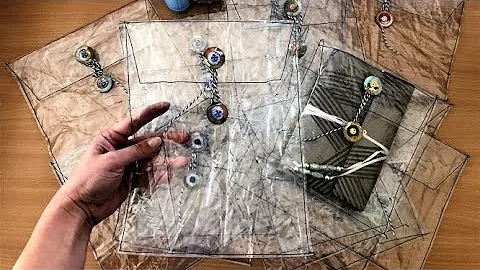 DIY Pouches for Junk Journals, Fabric and Paper Scraps - (SO EASY!!) |Tutorial