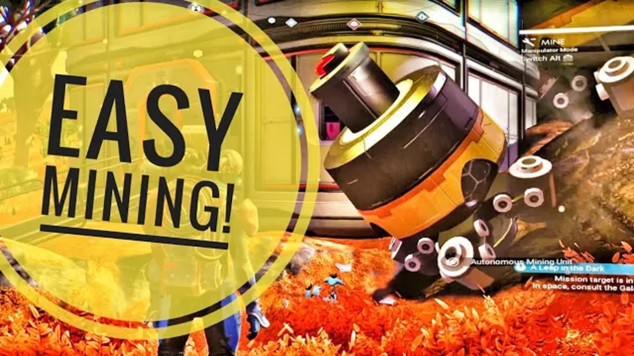 Automated mining for resources Easy mining in No Man's Sky - YouTube