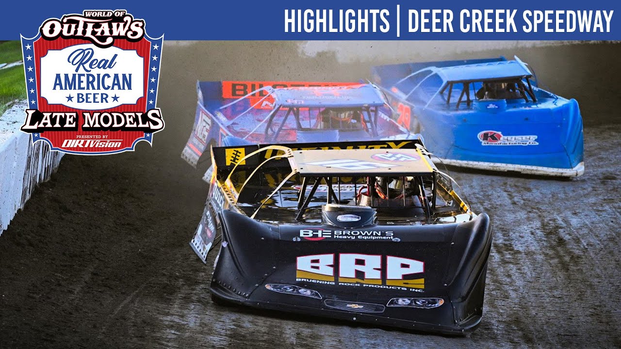 Гонки World of Outlaws Real American Beer Late Models | Автодром Deer Creek | 3 июля 2025 г. | ОС...
