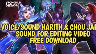 VOICE/SOUND HARITH & CHOU JAPAN !! FREE DOWNLOAD !! SOUND FOR EDITING !!