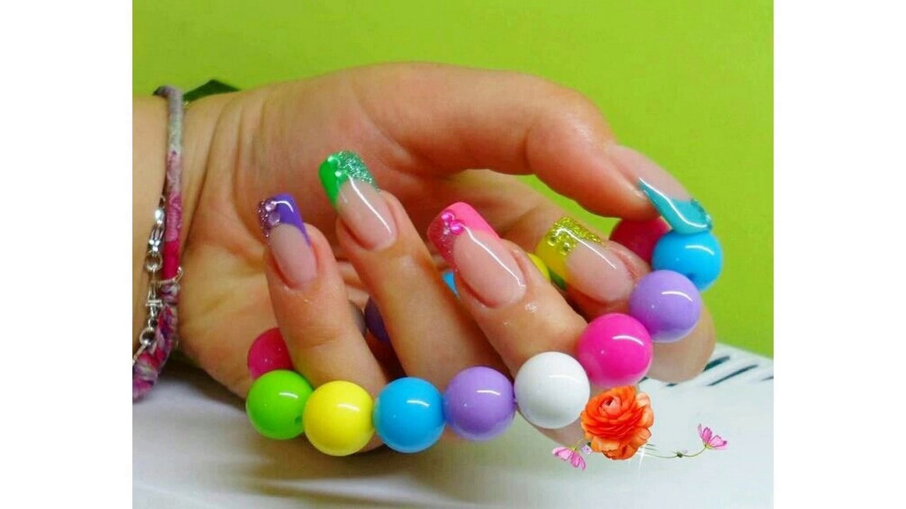 Diseños de Uñas decoradas acrilicas de colores - thptnganamst.edu.vn