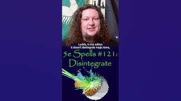 5e Spells #121: Disintegrate #5espells #dungeonsanddragons