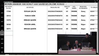 MERSİN 250 BİN SOSYAL KONUT KURASI