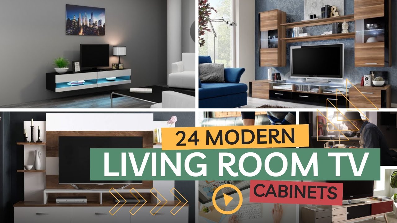 24 Modern TV wall units design ideas Living room TV cabinets 2023 - YouTube