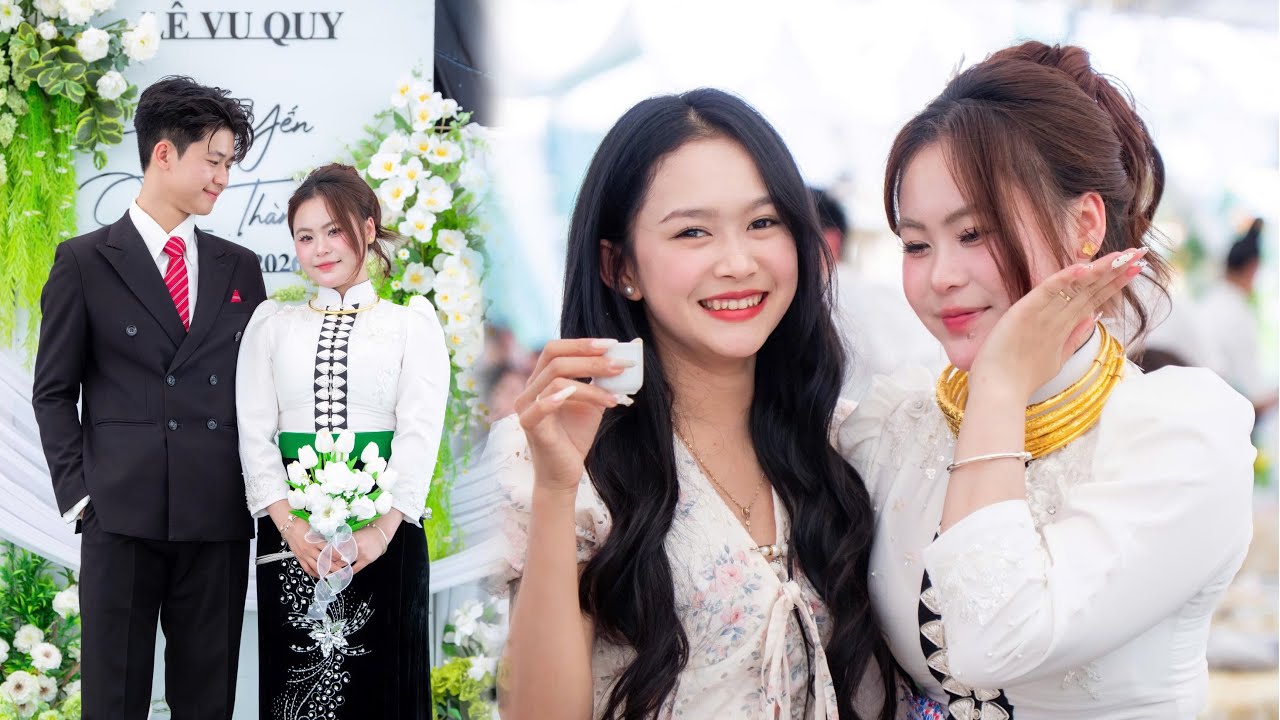 ĐÁM CƯỚI NGƯỜI THÁI ĐEN THUẬN CHÂU - CÔ DÂU HẢI YẾN & CHÚ RỂ QUANG THÀNH