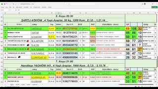 28,04,2026 Elazığ At Yarışları Handikap Analiz Bülteni