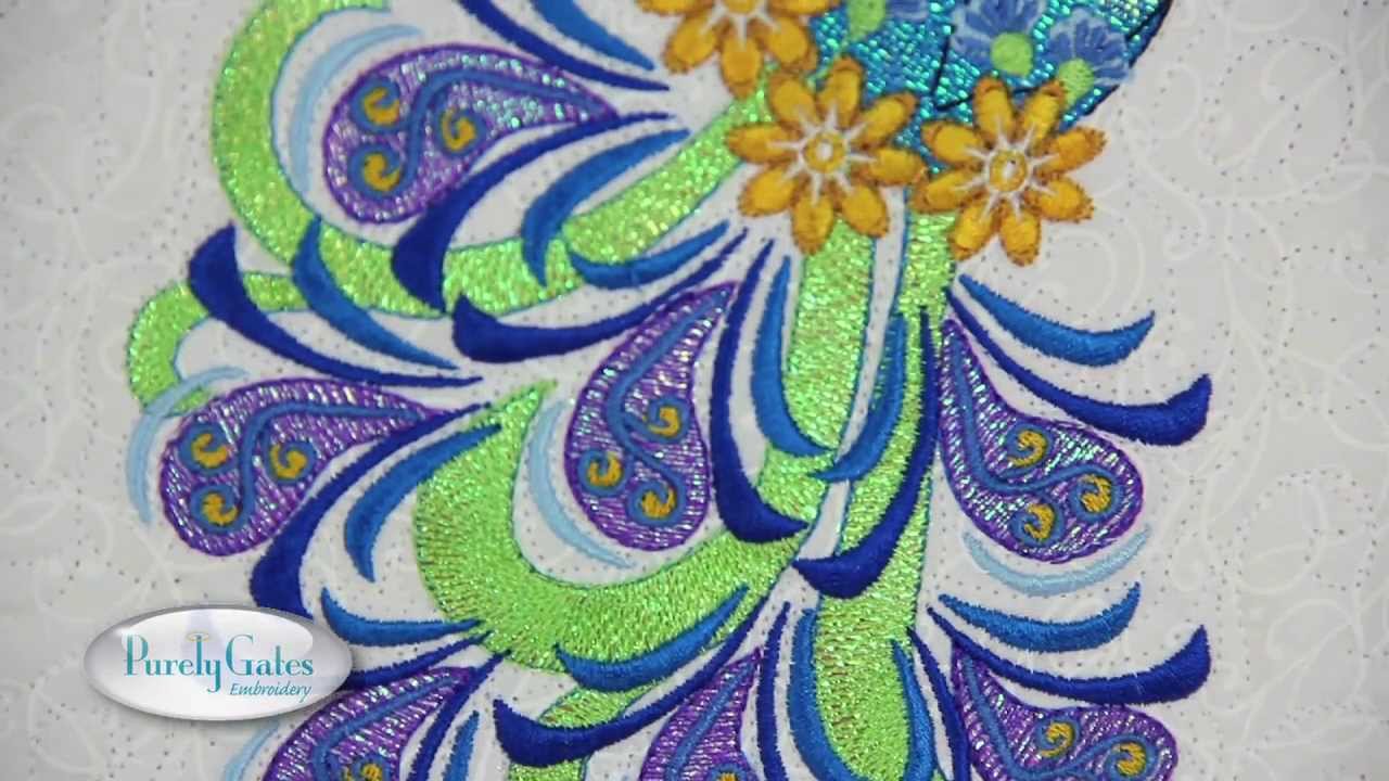 Mylar Paisley Peacocks