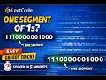 Leetcode 1784 Check If Binary String Has At Most One Segment of Ones | Greedy Trick