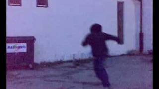 Drunk guy doing backflip