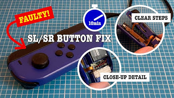Nintendo Switch SL SR Joy Con button fixed in under 10mins!