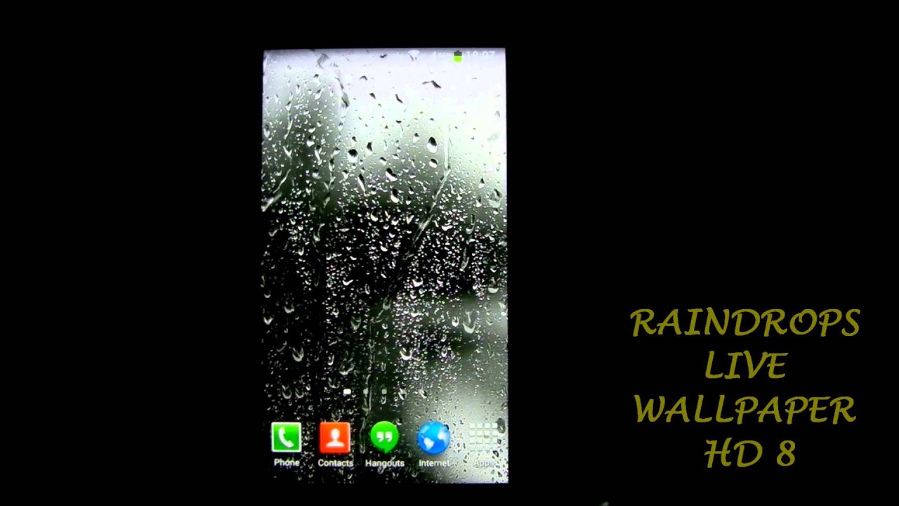 Raindrops Live Wallpaper HD 8 YouTube