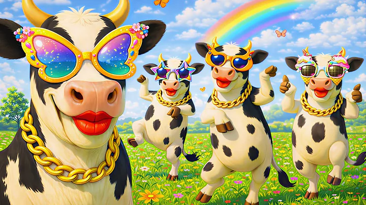 FUNNY COW DANCE 😂 │Cow Song & Cow Videos 2025 | Cow dance mix | funny dancing cow | mooing cow |moo