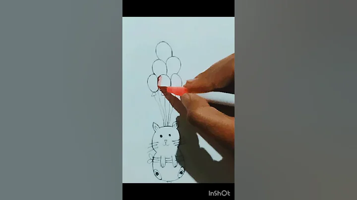 😽draw cat with balloons🎈/drawing for kids#youtubeshorts #short #shorts