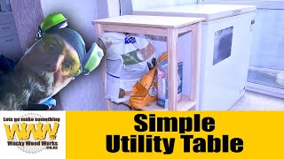 Simple Utility Table - Off the Cuff - Wacky Wood Works
