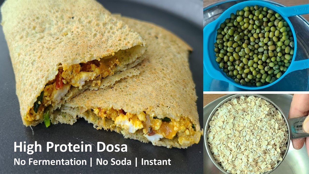 Chilli paneer oats dosa