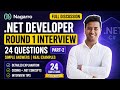 Nagarro .NET Developer Interview Round 1 | 24 Questions Explained (Part-2)