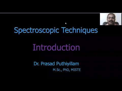 Spectroscopy Techniques, introduction,