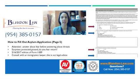 How to Complete the US Asylum Application (Form I-589 Instructions ) - p. 5