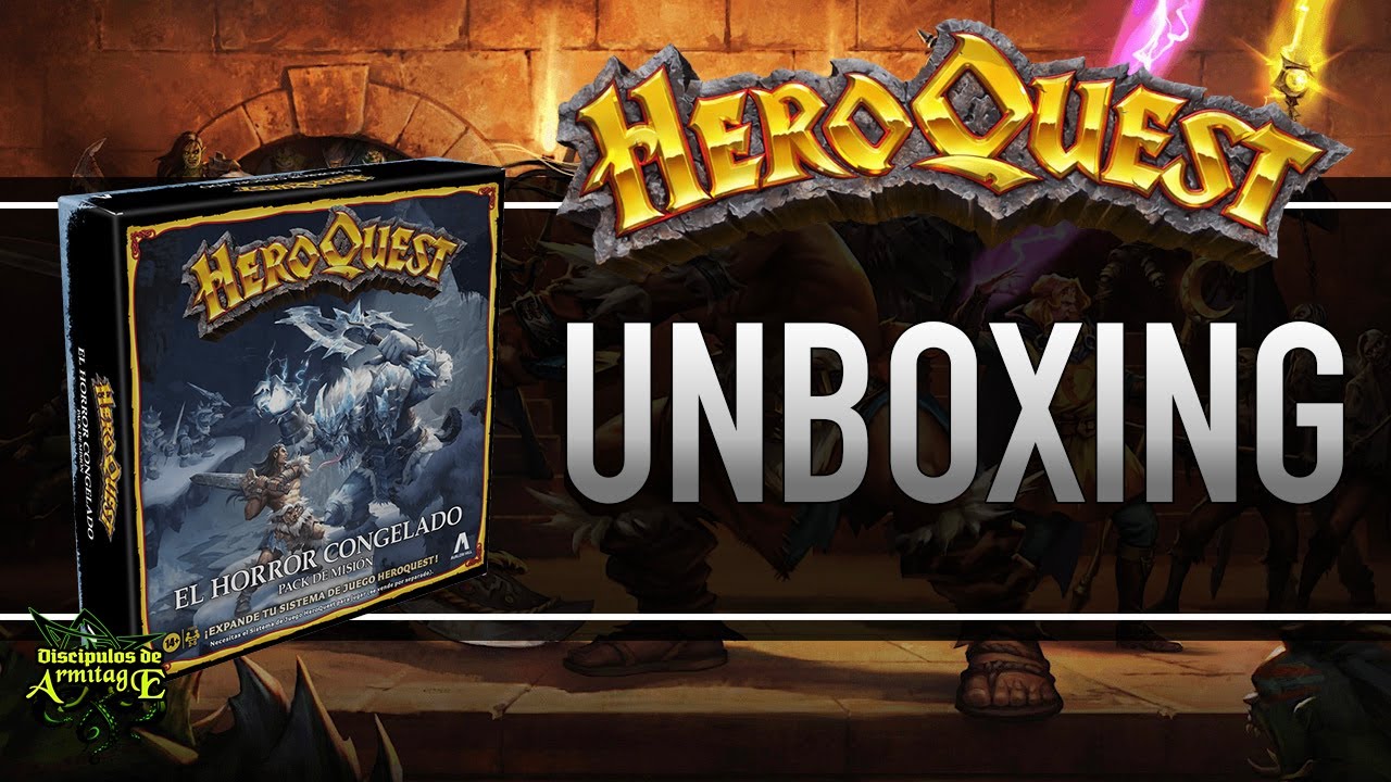 Avalon Hill HeroQuest, Juego De Mesa Para Familia Y Amigos De Aventuras Fantasticas Estilo Mazmorra De 2 A 5 Jugadores De 14 Anos Negroplata