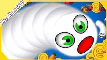 Worm Zone.io Game // Samp wali game🐍 2024 Slither Snack video// Snack game 2024 Ran san moi