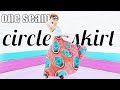 Half Circle SkirT Tutorial! Simple and Dramatic DIY