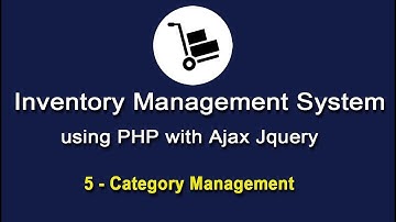 Inventory System using PHP with Ajax JQuery - Category Management