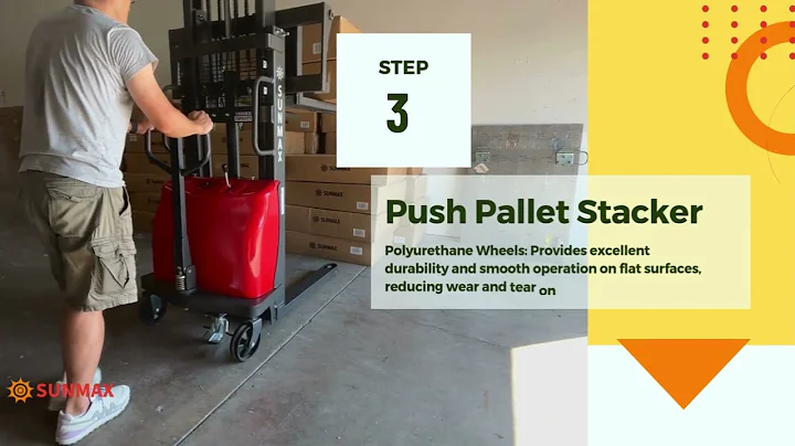 SUNMAX PS3300SE-2M Semi-Electric Pallet Stacker: Key Features & Operation Guide