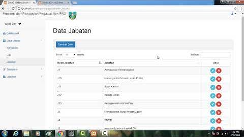 Aplikasi Presensi Dan Penggajian Pegawai Berbasis Web