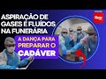 Cadver  aspirado para retirar gases e fludos durante a tanatopraxia  reality funerrio ep 3