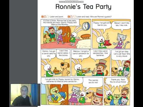 Grade 3. N 11/ pg.14 Ronnie's Tea Party - გვ.14 რონის ჩაის წვეულება