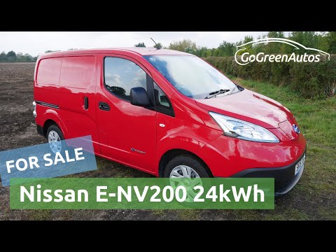 SOLD: 2015 Nissan E-NV200 Acenta Rapid Plus electric van, flame red, upgraded 6.6kW AC charger