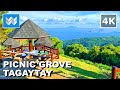 [4K] Picnic Grove in Tagaytay City Philippines 🇵🇭 2023 Walking Tour Vlog &amp; Travel Guide 🎧