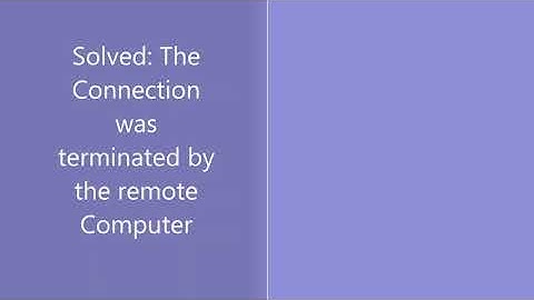 VPN- Connection Terminated by the Remote computer: Solved