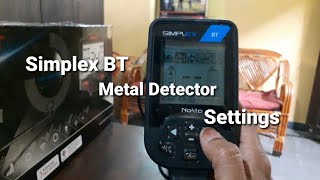 Simplex BT Metal Detector Settings