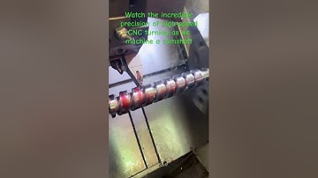 Precision CNC Turning #CNC #Machining #Engineering #Manufacturing #CNCLathe #Camshaft #Industrial