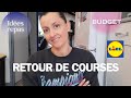 Retour de courses lidl  ides repas  budget