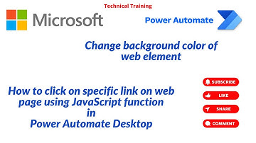 How to click on a link based on the index or text of element in Power Automate Desktop